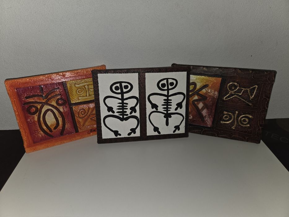 Coleção 6 Quadros Étnicos Taíno (Punta Cana) – Arte em Relevo
