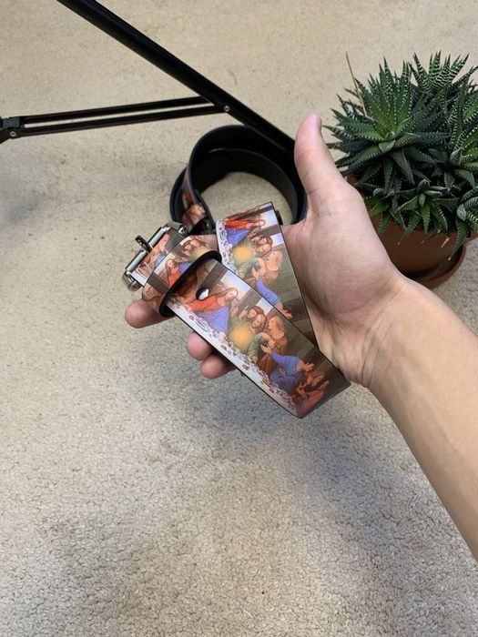 SUPREME Belt Суприм ремень тайная вечеря