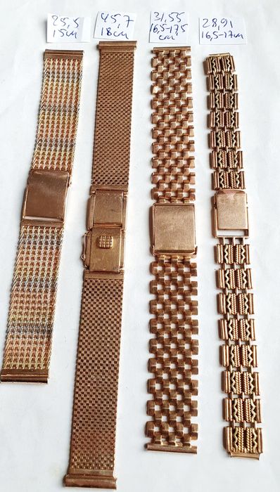 Продам мужские  часовые браслеты 583 пробыпроизводстваСССР