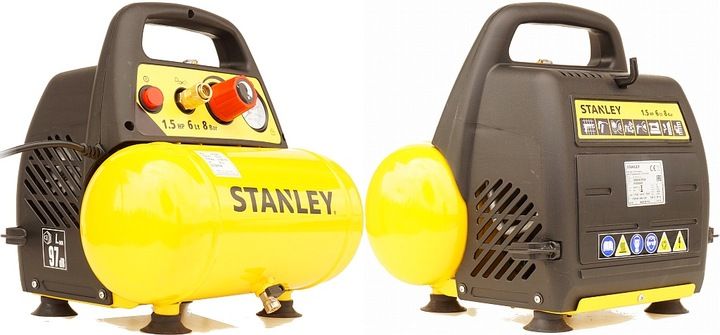 Stanley Kompresor Sprężarka 6l 8 Bar + Zestaw 6el.