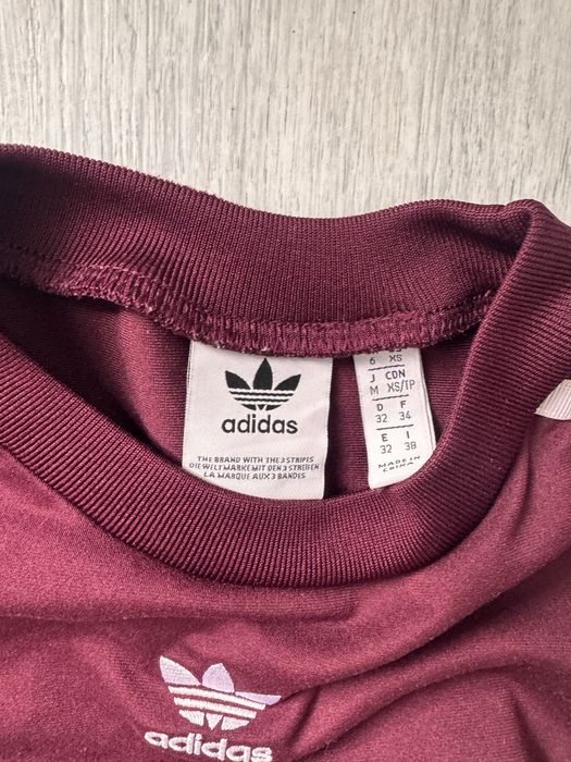 Adidas original bodysuit XS red боді адідас