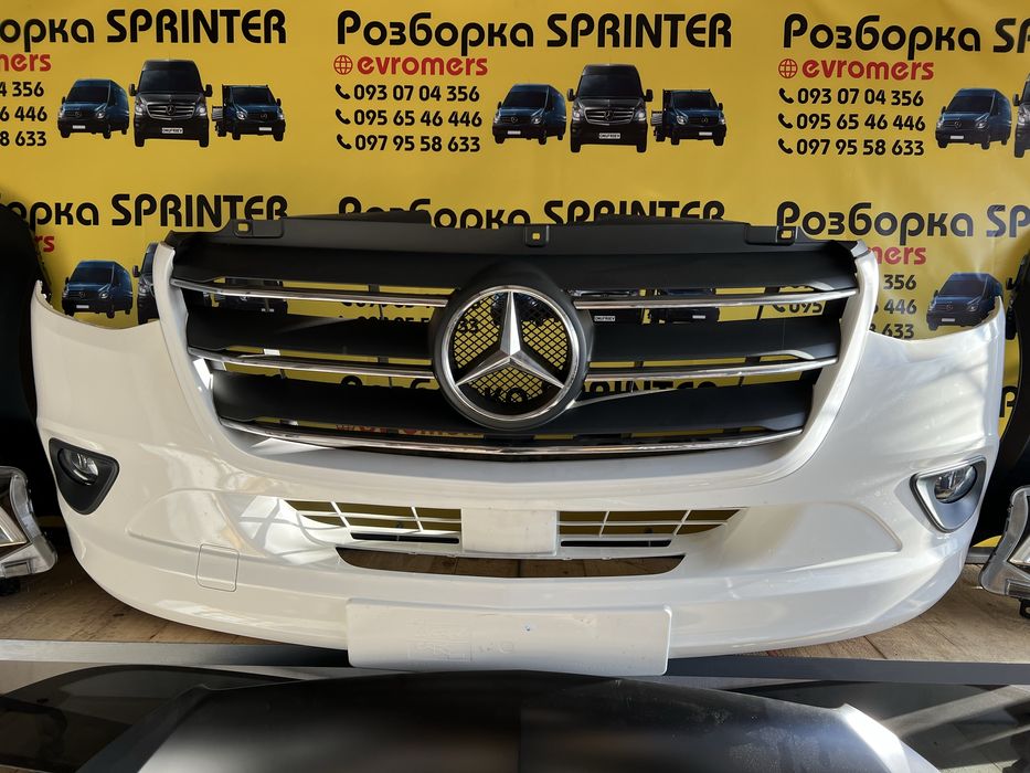 Морда  комплектна рестайлінг mercedes Sprinter w907 w910 2018-2025