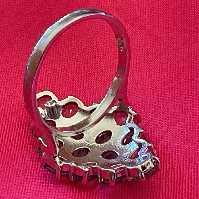 Anel prata 925 blue stone tamanho de 17 m