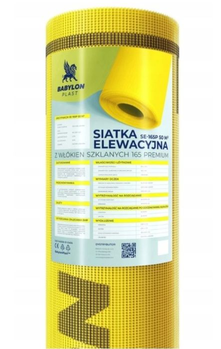 Siatka elewacyjna 165g/m2 Premium Babylon Plast 50m2
