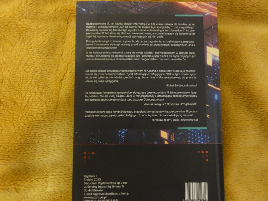 Nowa niższa cena - "Wprowadzenie do bezpieczeństwa IT"
