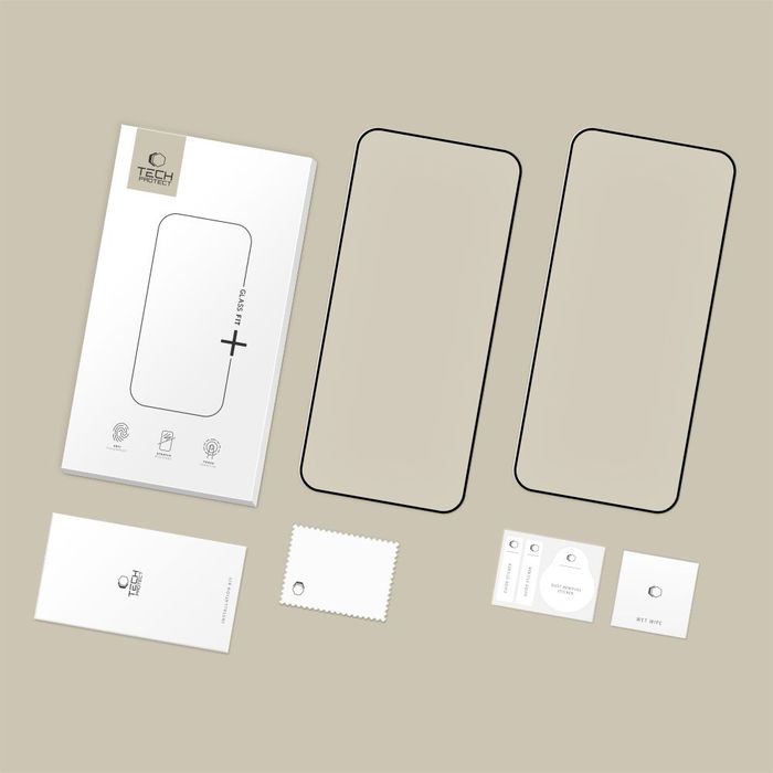 SZKŁO HARTOWANE TECH-PROTECT GLASS FIT+ 2-PACK XIAOMI REDMI 15 4G / 5G BLACK