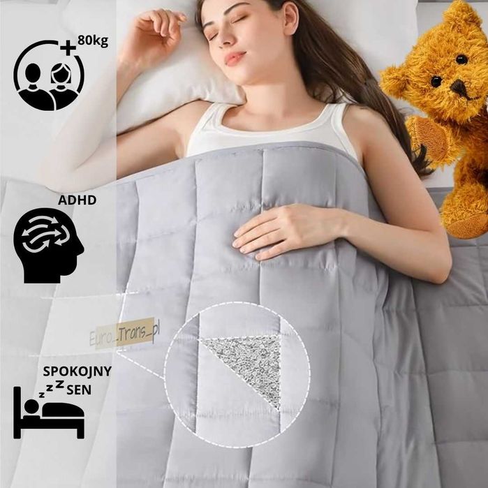 Kołdra Obciążeniowa 8 kg – Koc Sensoryczny 150x200cm