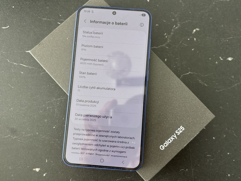 Samusng Galaxy S25 Niebieski Jak Nowy