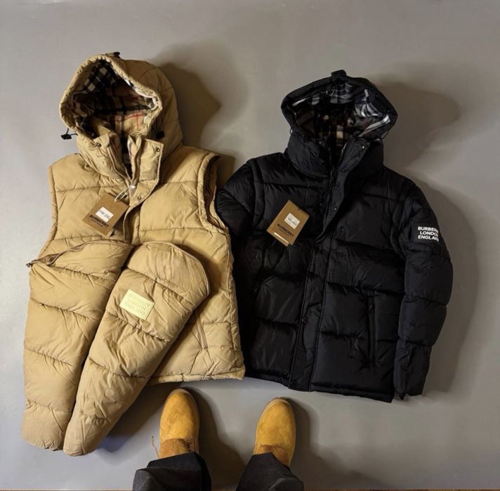 Пуховик Burberry Бербери, барбери , жилетка,