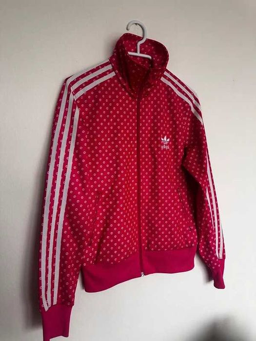 Adidas Originals Firebird Lips Pink Track Jacket Womens Full zip