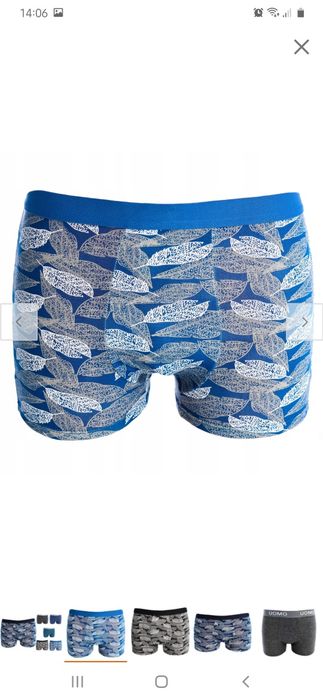 Bokserki Męskie Bambusowe