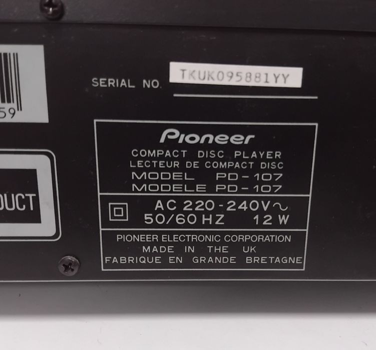 PIONEER leitor de cd PD-107