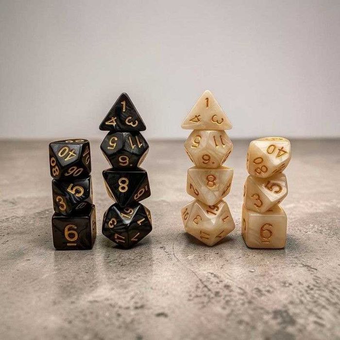 Поле для гри D&D, 70х60 см. Набори кубиків з 7 шт для гри D&D в асортименті