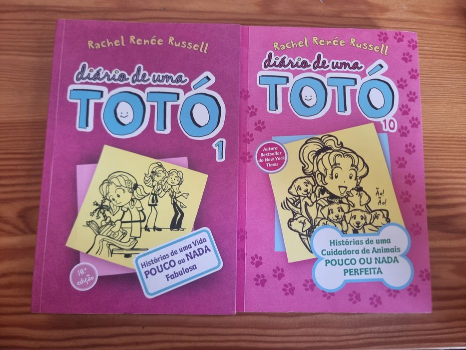 vol. 1 e 10 - livro Juvenil "Diário de uma Totó" Rachel Renée Russell