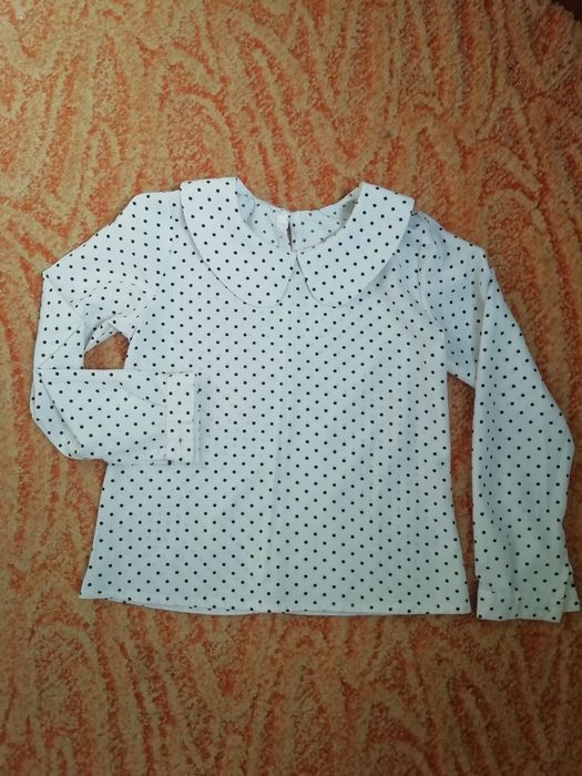 сорочка блуза в горошок на ріст 122-128см
