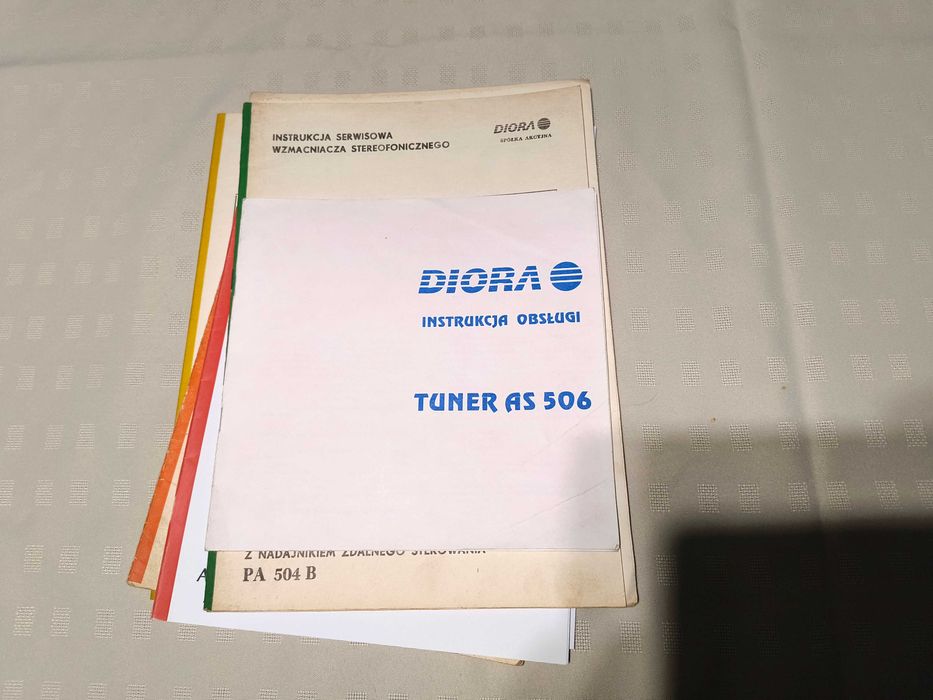 Instrukcja obsługi tunera z RDS Unitra Diora AS-506