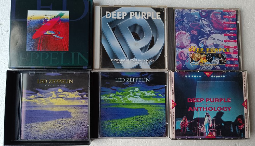Deep purple, LED zeppelin płyty w stanie bdb.