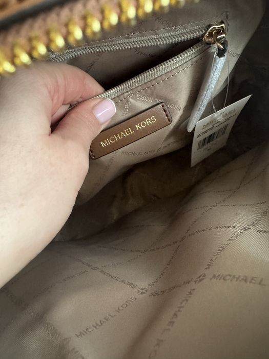 MICHAEL KORS damski plecak duża wielkość wielkość Vanilla 25/32/14 cm