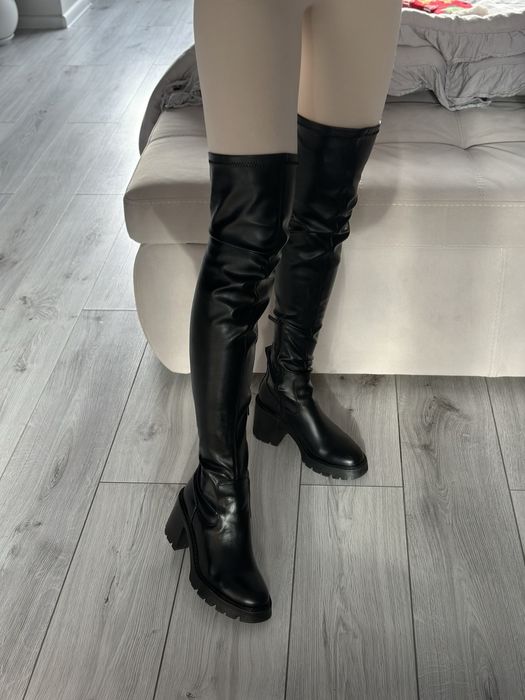 Чоботи ботфорти Zara