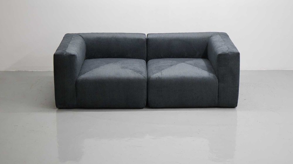 TMX Sofy Modułowe grafitowy nowoczesna kanapa salon rogówka Sztruks