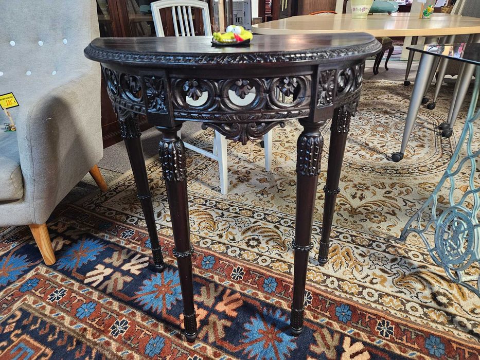 Mesa de apoio, antiga em madeira maciça - Bom estado geral