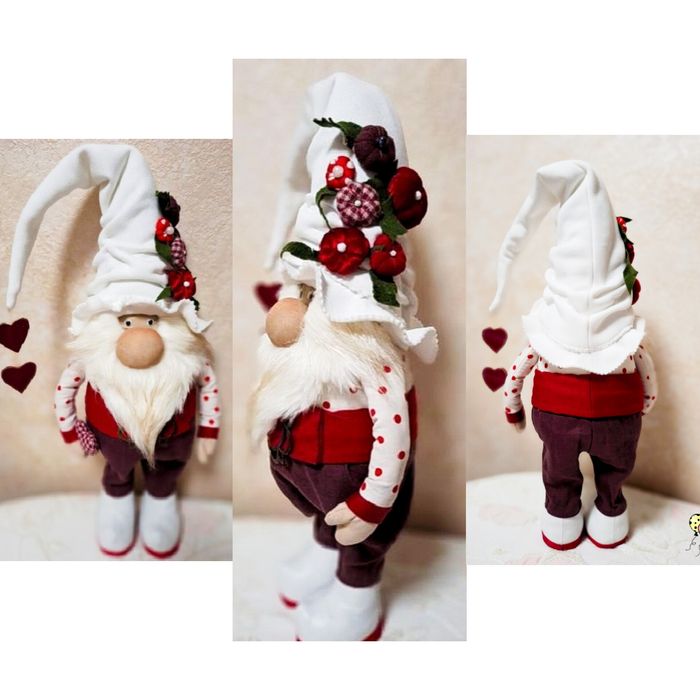 Гном Валентин для 14 февраля,  для Рождества, Нового года,любимых люде