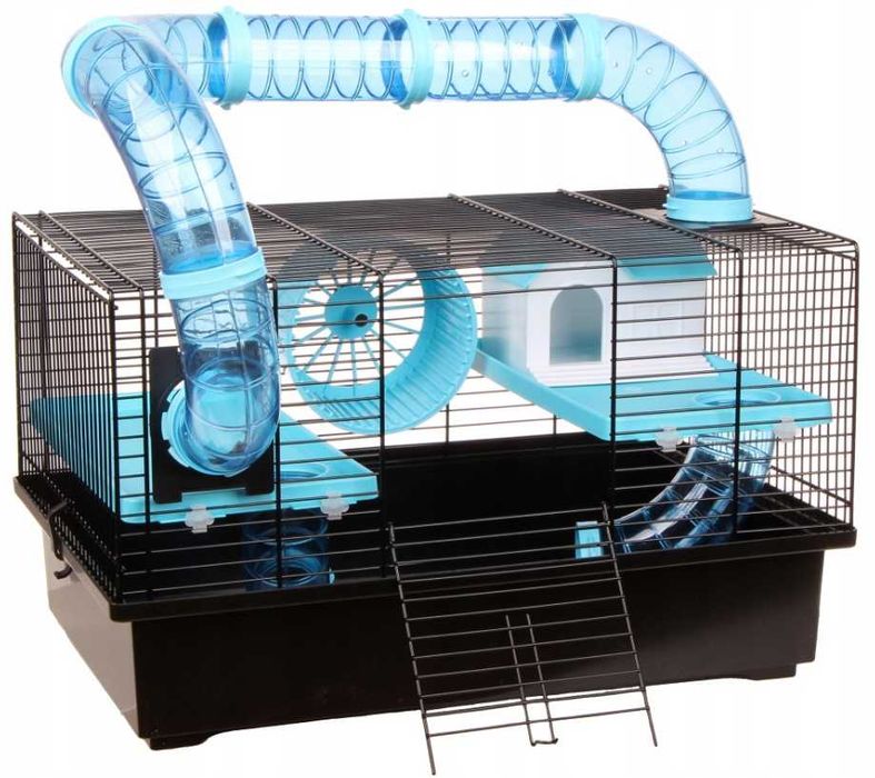 Duża Klatka Dla Chomika Gryzoni Myszy Tunel Domek Klatka Wybieg OKAZJA