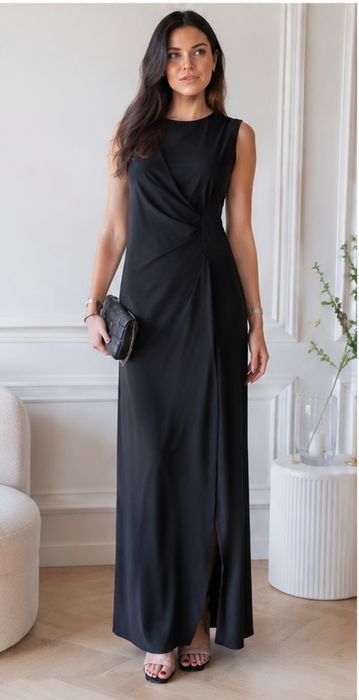 Czarna elegancka sukienka MilaLu