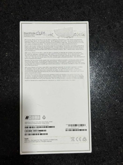 Iphone 14 Pro Max 256G violeta Bateria 100% e Garantia