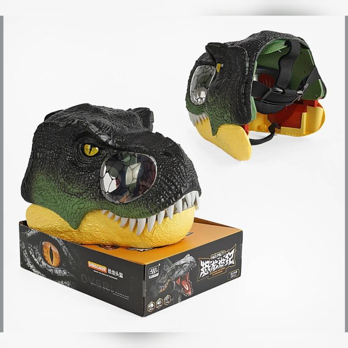 Маска голова динозавра раптора звук гарчання підсвічування динозавр