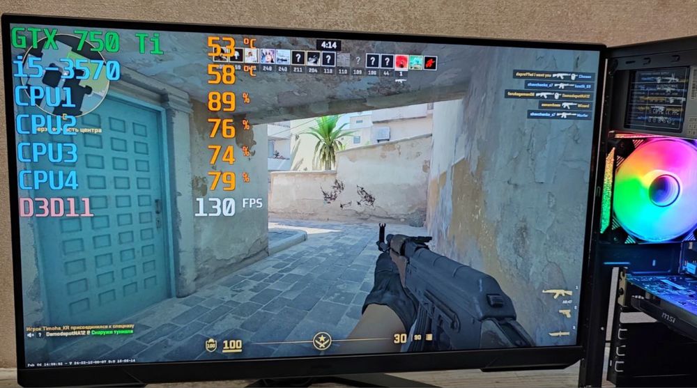 Игровой ПК i5 GTX750Ti cs2 gtaV wot dota fs standoff Компьютер