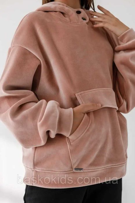 Толстовка велюрова з капюшоном Карамель ТМ Suzie р  116  122  128