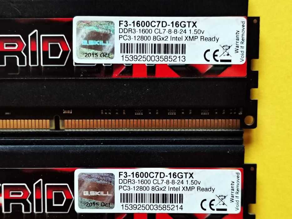 DDR3 16GB G.SkiLL TridenTx 12800 -Komputer