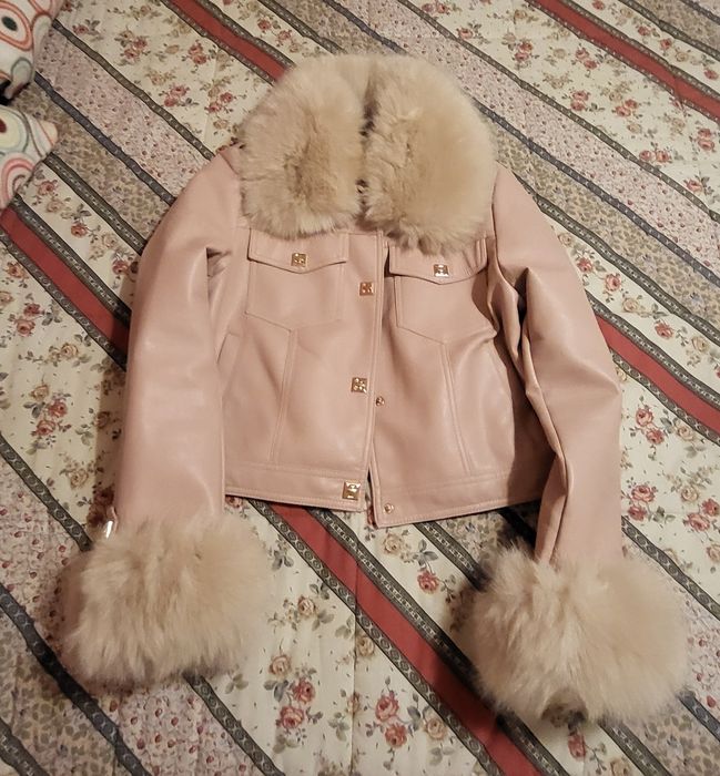 Jaqueta rosa polipele