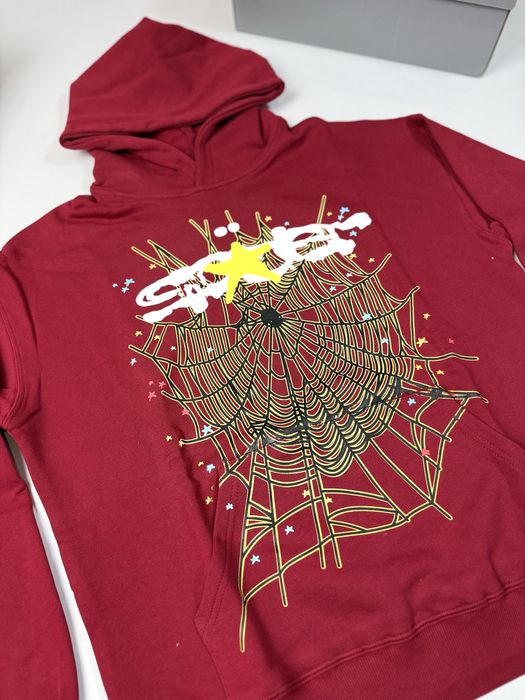 Худі Sp5der/ червона спайдер/ кофта Sp5der/ Спайдер
