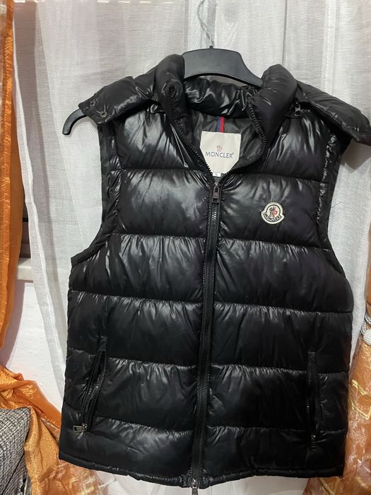 Moncler Gilet Colete Acolchoado Preto – Excelente Estado – Tamanho S