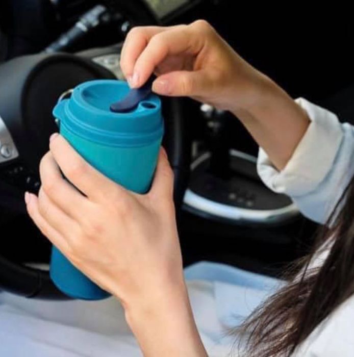 Copo Térmico + Palha Reutilizável Tupperware