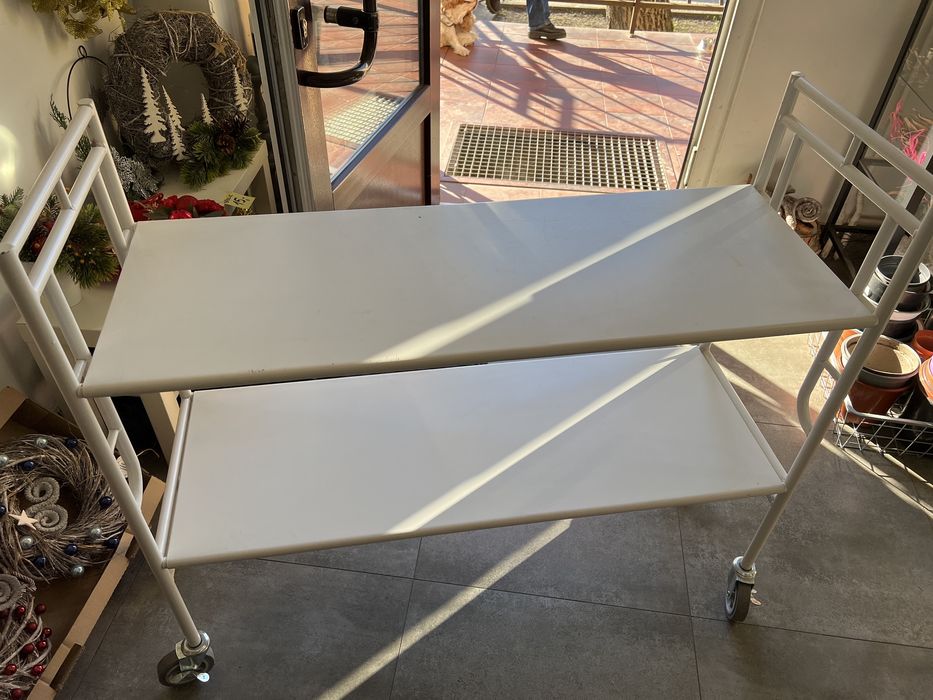 Regal na kulkach bialy IKEA