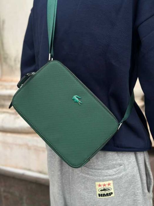 Барсетка Lacoste Сумка Зелена 25х17 см