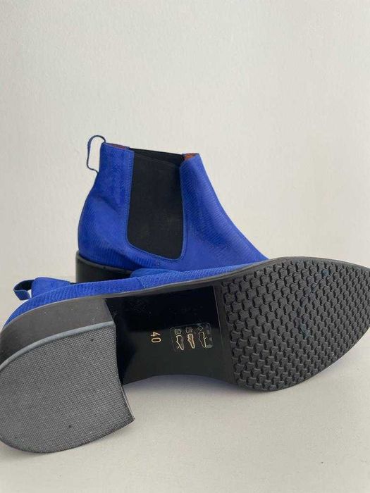 Sztyblety damskie niebieskie.