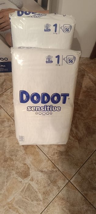 Dodot sensitive 1 ( 2 embalagens 54 fraldas cada )