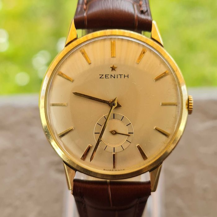 Zegarek Męski Zenith złoty 18k 750 złoto manualny  VINTAGE