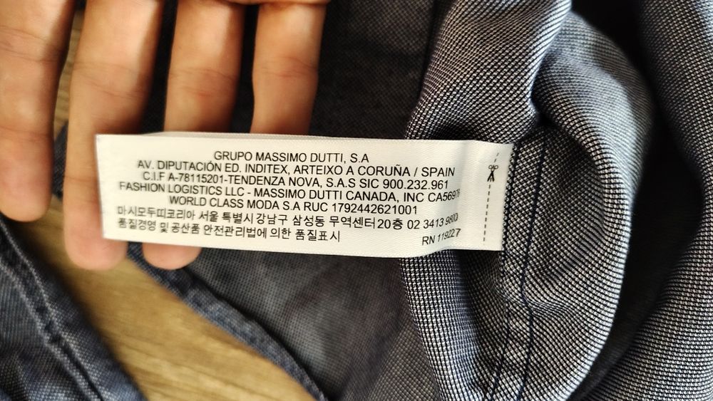 Bawełniana koszula massimo dutti męska S