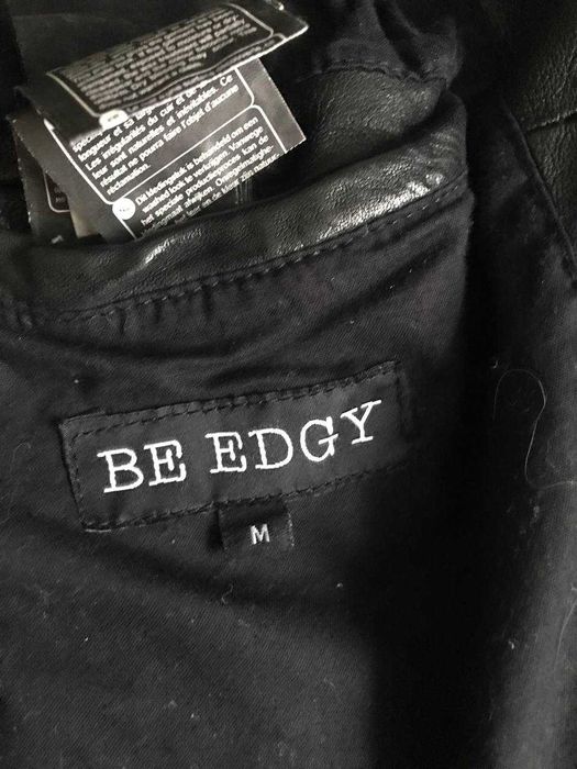Черная кожаная куртка Be Edgy Berlin размер М