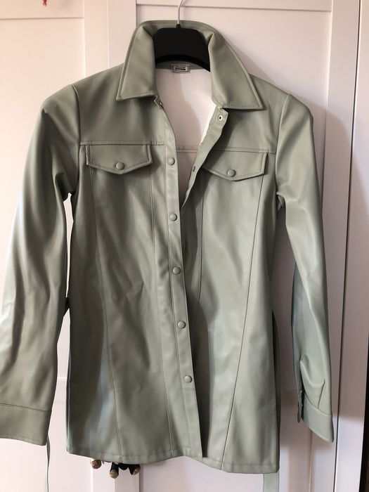 Marynarka z paskiem nowa sztuczna skóra