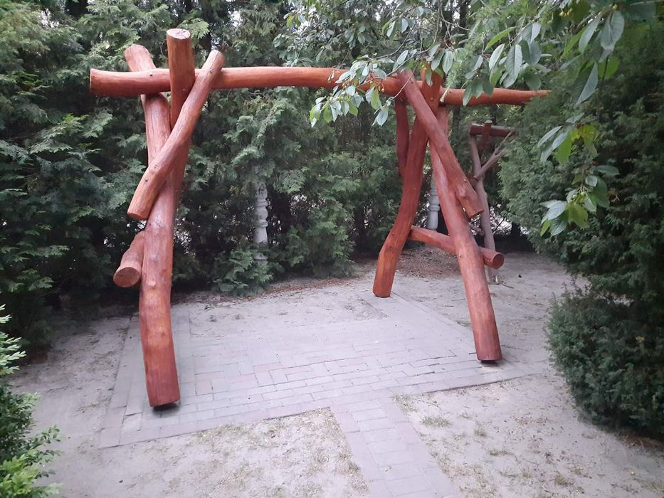 Huśtawka dębowa -Grube bale- Transport-Najtaniej