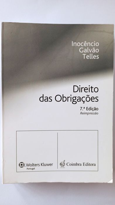 Direito das Obrigações - jurista Inocêncio Galvão Telles