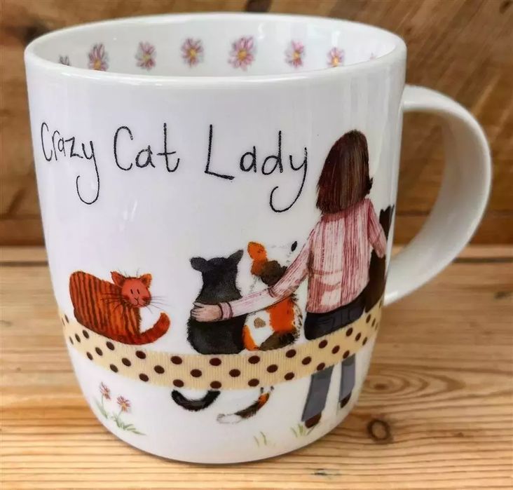 Kubek M02 Crazy Cat Lady Kociara. Alex Clark. Nowy Produkt