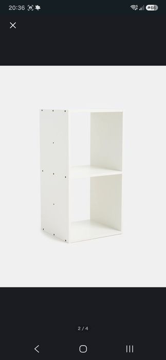 Półka/szafka  biała stojąca/ regał kostka ala kallax