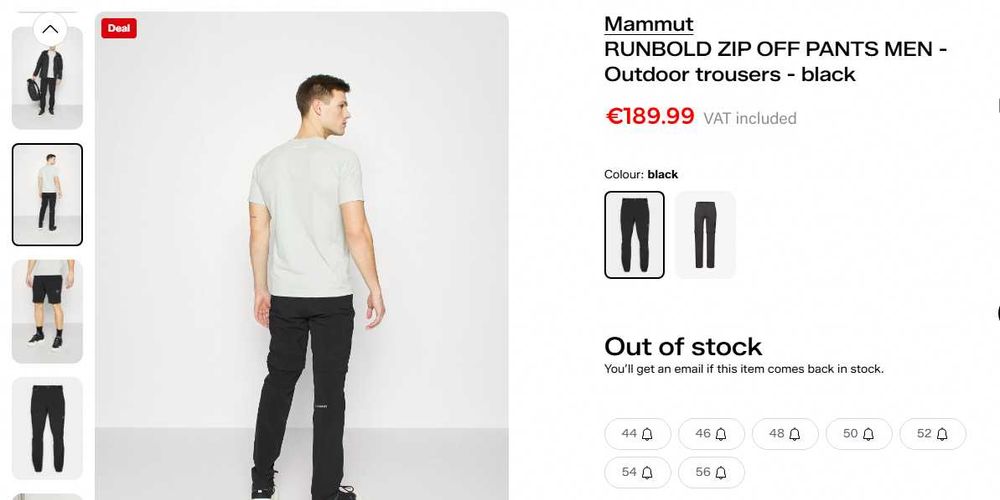 Оригінал Mammut Runbold Zip Off штани трансформери